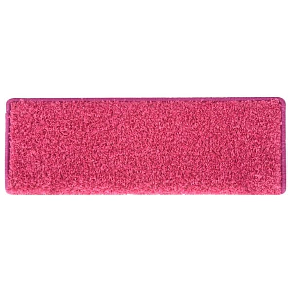 Trappmattor 30 st 65x21x4 cm rosa rektangulär kant