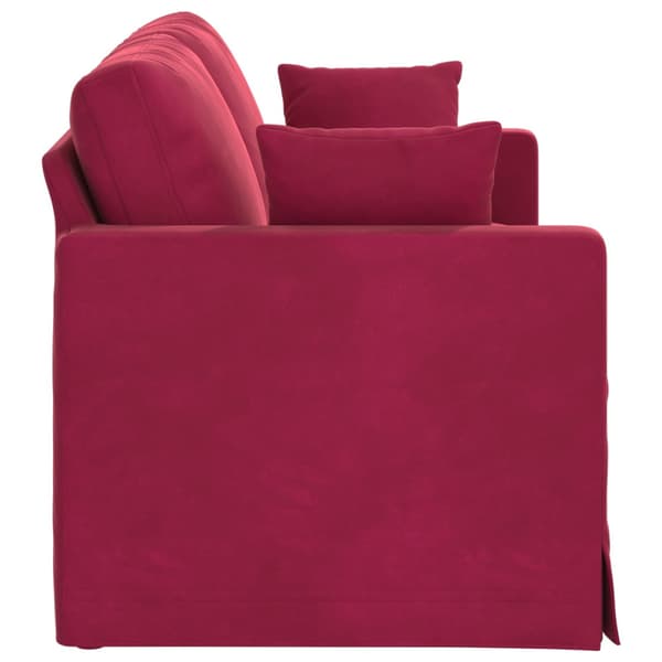 Soffa Vinröd 138 x 78 x 80 cm Sammet
