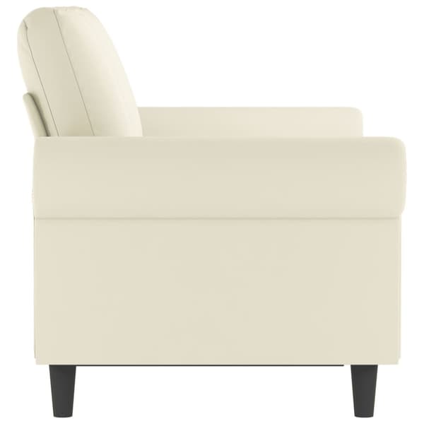 2-sitssoffa gräddvit 120 cm sammet
