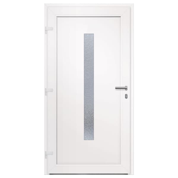 Ytterdörr vit 108x208 cm PVC