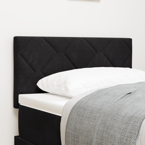 LED huvuddyna Svart 80 cm Sammet