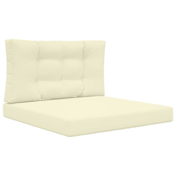 Utomhus Soffa Kudde 2 pcs Kräm Polyester
