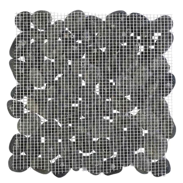 Pebble Tiles Grå 30 x 30 cm Flodsten