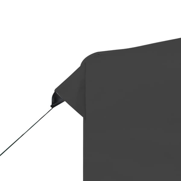 Hopfällbart partytält aluminium 3x3 m antracit