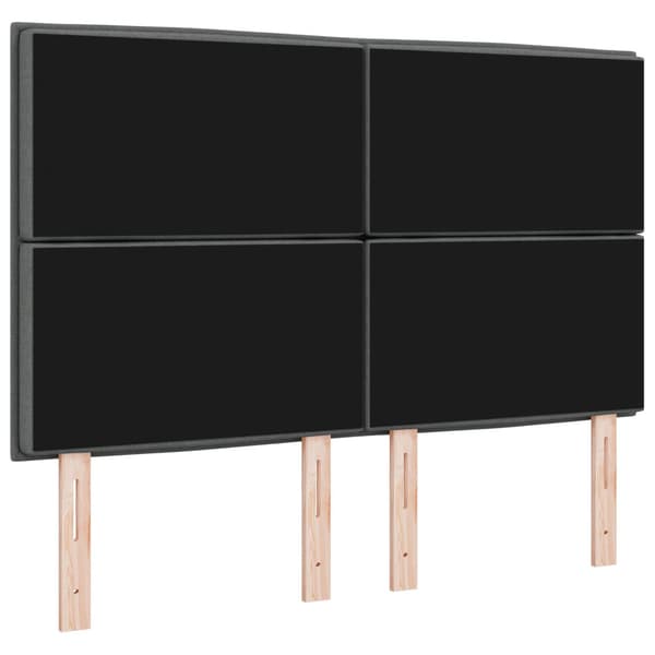 Huvudgavel Mörkgrå 144 cm tyg