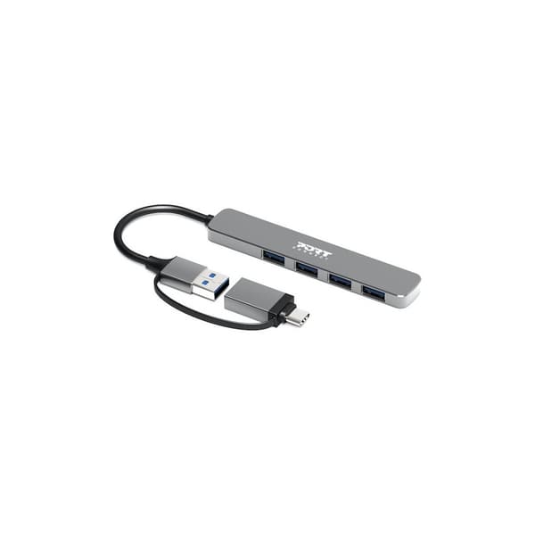 PORT Connect - hubb - USB-C/USB-A - 4 portar