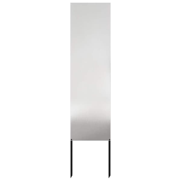 Trädgårds integritetsskärm Silver 32 x 140 cm Rostfritt stål