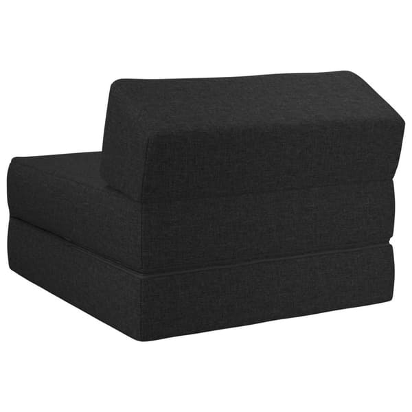 Fällbar Soffbed Svart 60 x 70 x 41 cm Tyg