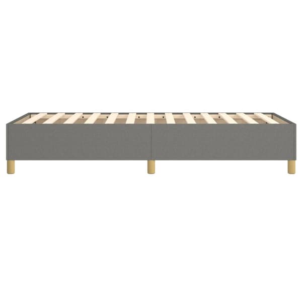 Boxspring-sängram mörkgrå 90x190 cm tyg