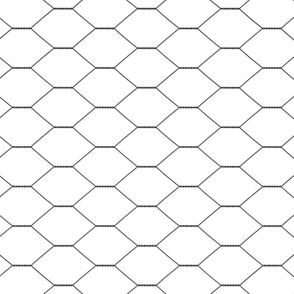 Hexagonstängsel Grå 1,5 x 10 m PVC