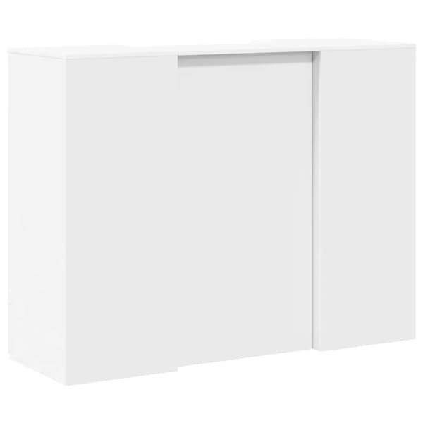 Receptionsdisk vit 135x50x103,5 cm konstruerat trä