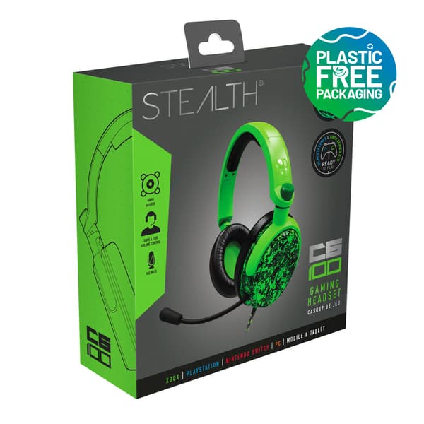 Stealth C6-100 Gaming Headset for  XBOX, PS4/PS5, Switch, PC - Digital Green