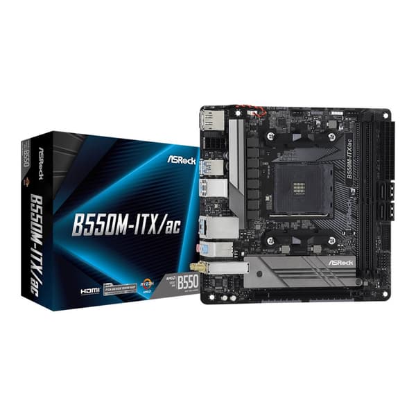 ASRock B550M-ITX/ac - moderkort - mini ITX - Socket AM4 - AMD B550