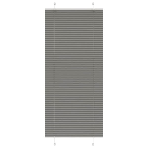 Plisserad persienn antracit 85x200cm tyg bredd 84,4cm polyester