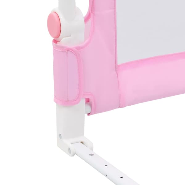 Sängskena för barn rosa 120x42 cm polyester