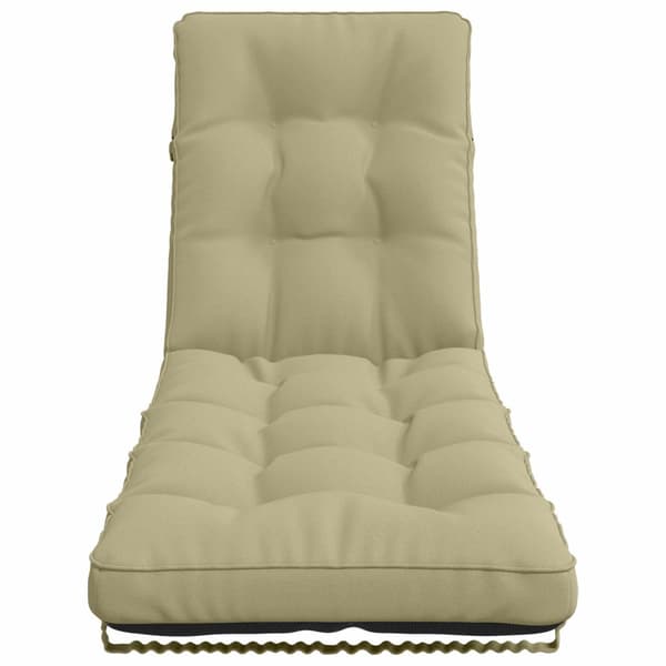 Solstol Kudde VIANEN 100% Polyester Ljusgrön 200 x 60 x 8 cm