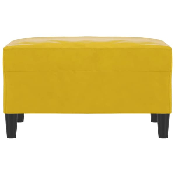 Fotpall Gul 70x55x41 cm sammet