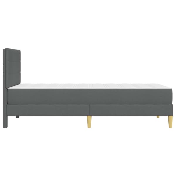 Sängram Mörkgrå 100 x 200 cm Polyester
