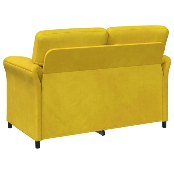 2-sits soffa Gul 138 x 83 x 95 cm Sammet