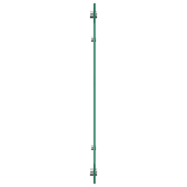 Köksskydd 2 pcs Vit 110 x 40 cm härdat glas