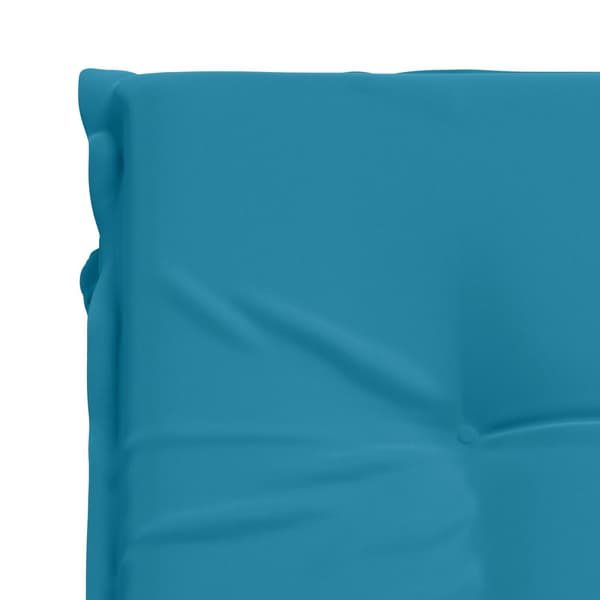 Solstol Kudde GEMERT 100% Polyester Ljusblå 190 x 80 x 9 cm