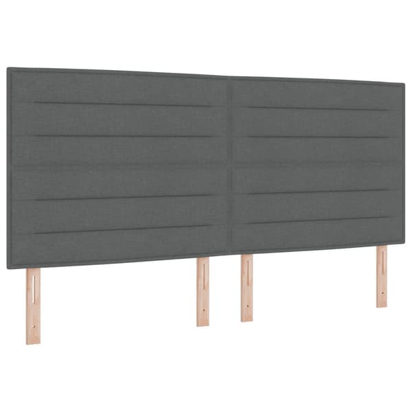 Huvudgavel Mörkgrå 200 cm tyg