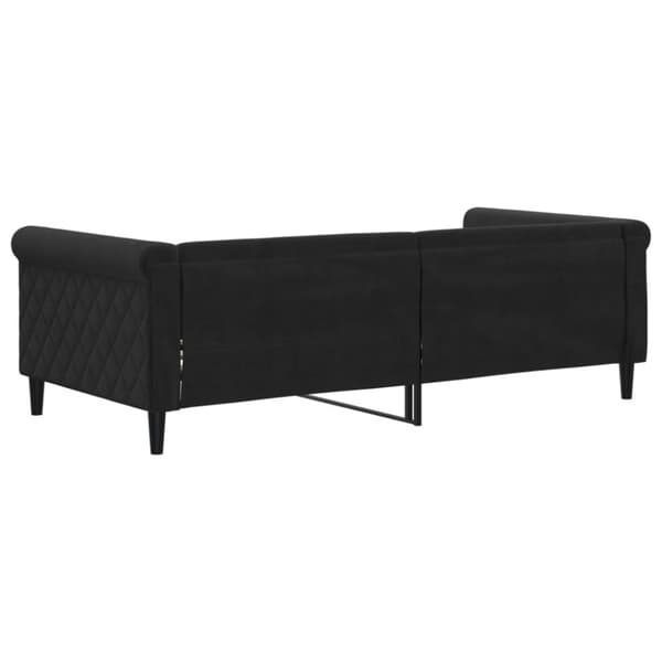 Dagbädd svart 90x190 cm sammet