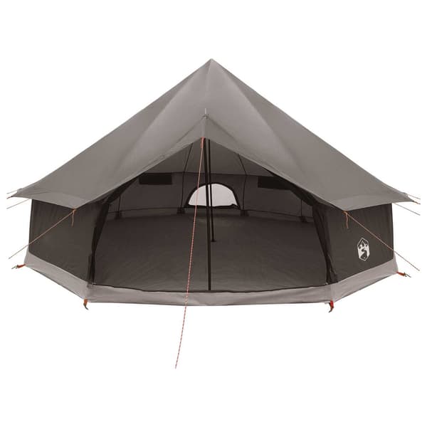 Tipi Tält Brun Grå 600 x 600 x 350 cm Polyester och Stål