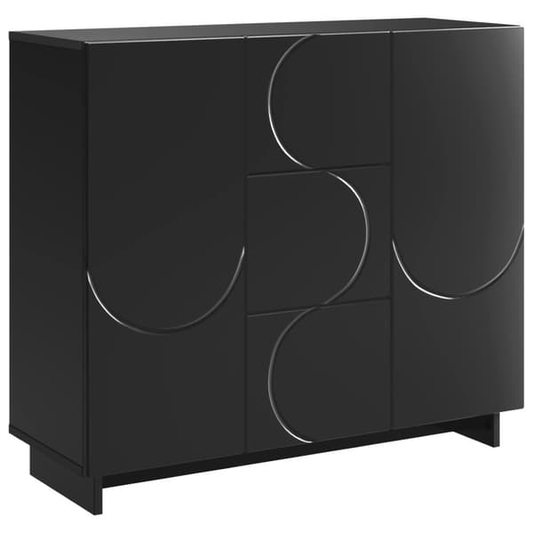 Sideboard Svart 85.5 x 31 x 75 cm Konstruerat trä