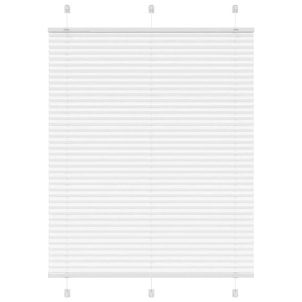 Plisserad persienn vit 110x150 cm tyg bredd 109,4cm polyester