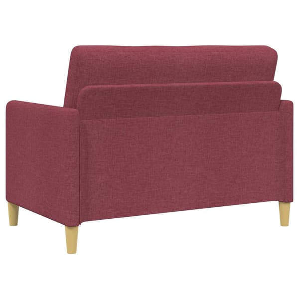 Soffa med förvaring Vinröd 122 x 78 x 87 cm Polyester