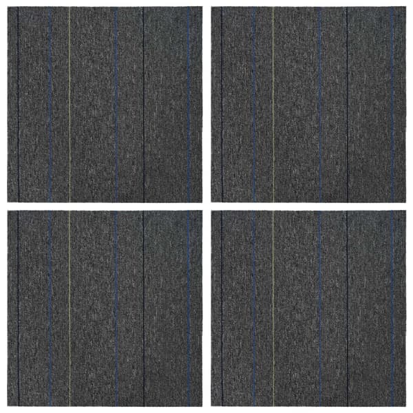 Mattan platta Medium Grå med Rand 50 x 50 cm 4 pcs
