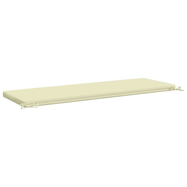 Bänk kudde SOEST 100% Polyester Gräddvit 140 x 50 x 5 cm