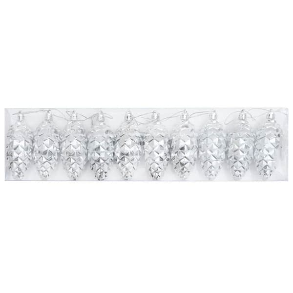 Julgran Kottboll 40 pcs Silver Plast