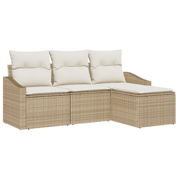 Soffset 4 st Beige konstrotting