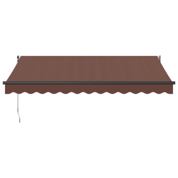 Markis manuellt infällbar 350x250 cm brun