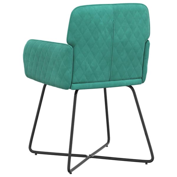 Matstolar 2 pcs Sammet Turkos 59 x 56,5 x 86 cm