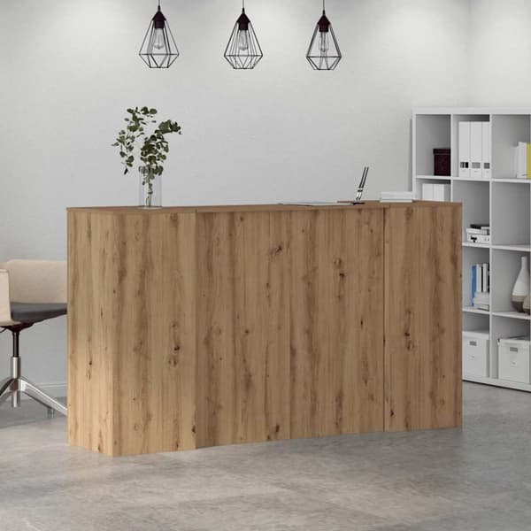 Receptionsdisk artisan ek 180x50x103,5 cm konstruerat trä