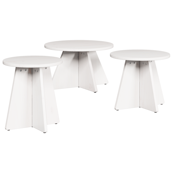 Kaffeebord 3 pcs Vit
