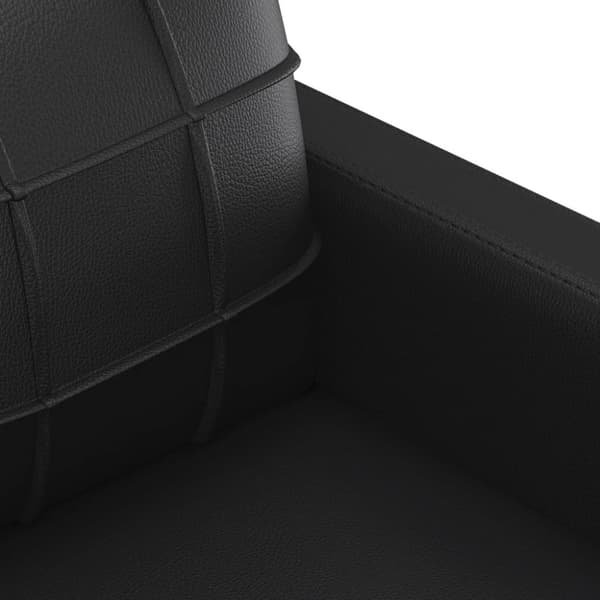 2-sitssoffa svart 140 cm konstläder