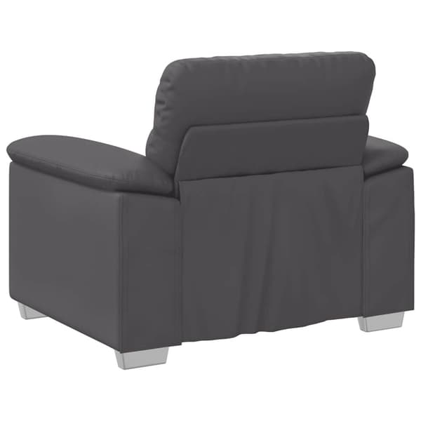 Soffa grå 100x81x84 cm konstläder