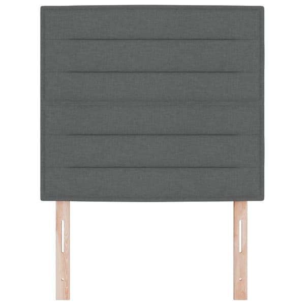 Huvudgavel Mörkgrå 100 cm tyg