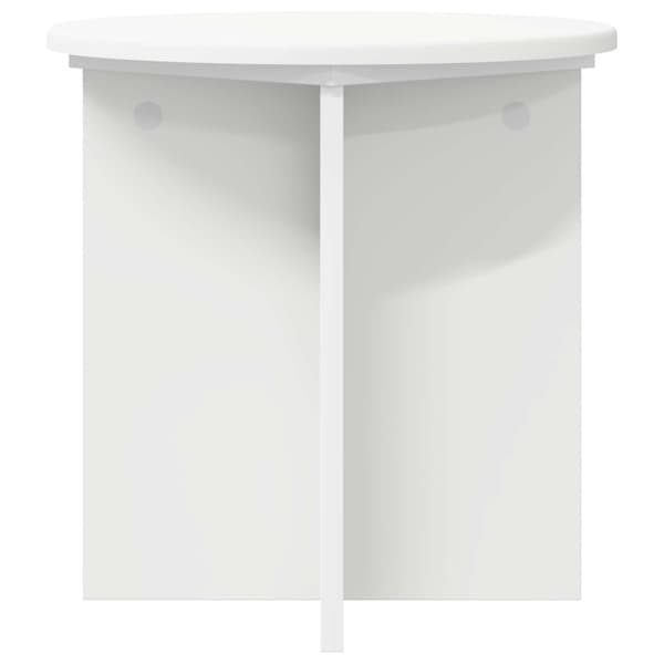 Växtställ 2 pcs Vit Ø40 x 40 cm Konstruerat trä