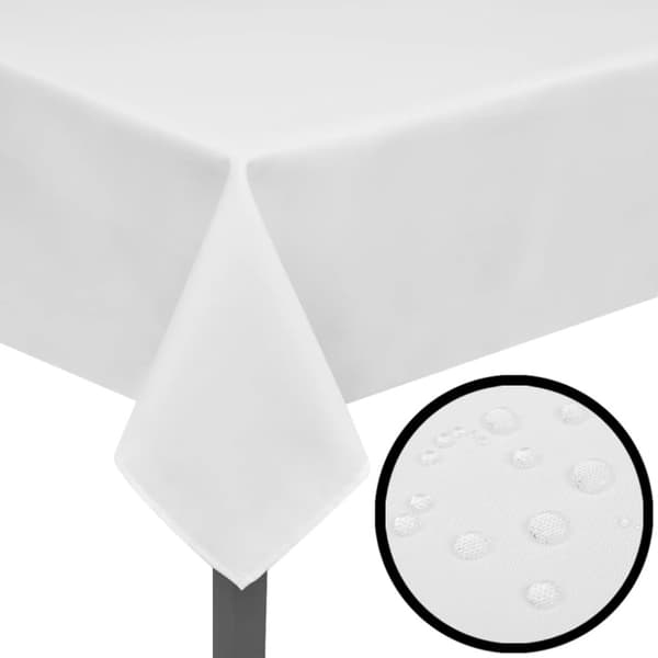 5 Bordsdukar Vit 170 x 130 cm