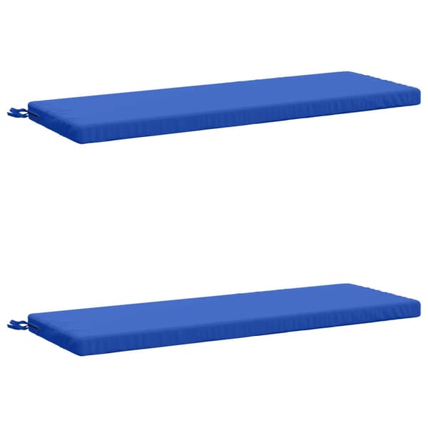 2-delade Bänk Kuddar SOEST 2 st 100% Polyester Kungsblå
