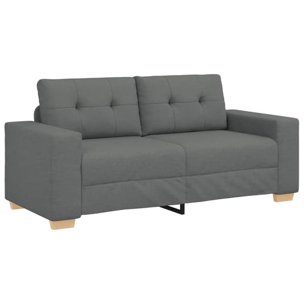 Loveseat soffa mörkgrå 180x77x82 cm tyg