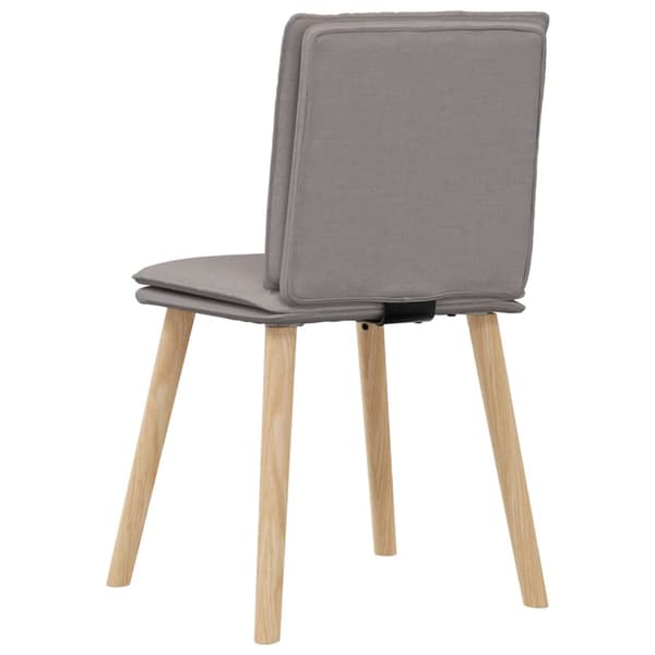 Matstolar 4 st taupe tyg