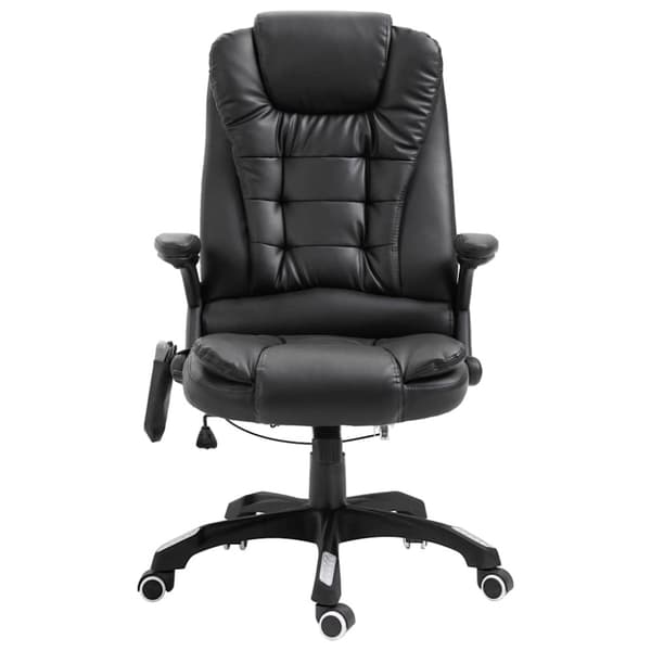 Massagekontorsstol svart konstläder