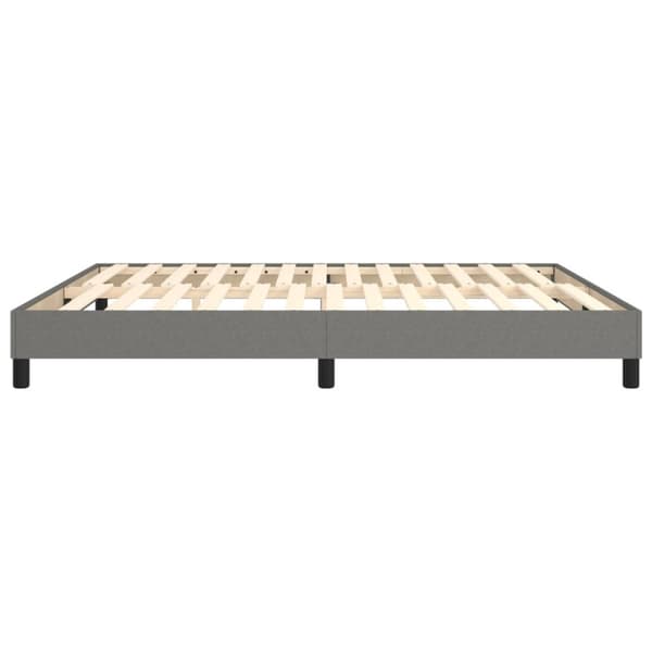 Boxspring-sängram mörkgrå 180x200 cm tyg