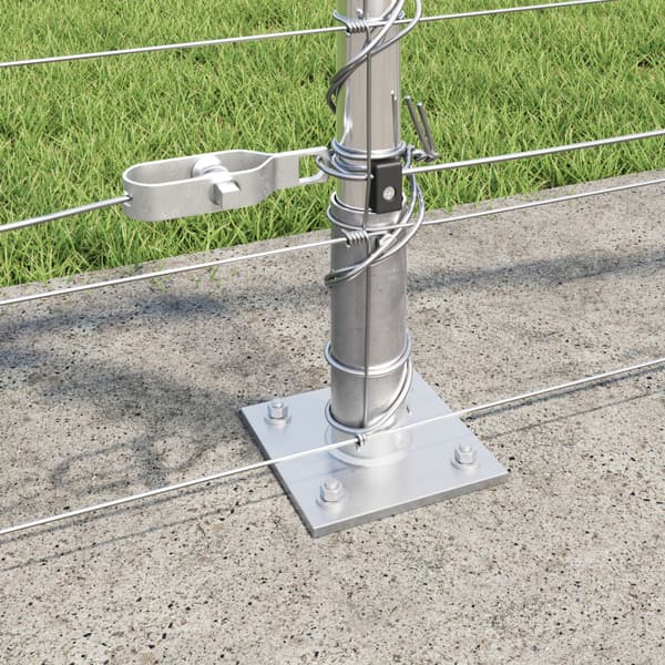 Stängselstolpe Galvaniserad 50 x 1,2 m Stål